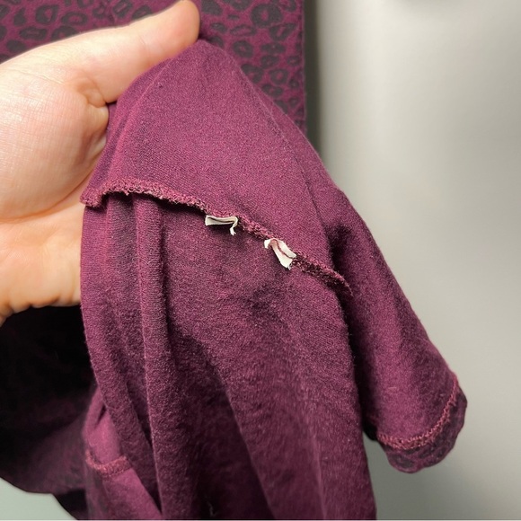 Scotch and soda Women’s Purple Leopard print 3/4 sleeves cotton dress in size 2 - Picture 5 of 7